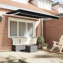VidaXL Tkanina do wymiany markizy dla ramy 3.5x2.5 m Czarna