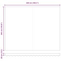VidaXL Tkanina do wymiany markizy dla ramy 4.5x3.5 m Jasnoszary