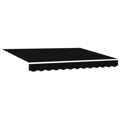 VidaXL Tkanina do wymiany markizy na ramę 3x2.5 m czarna VidaXL Tkanina do wymiany markizy na ramę 3x2.5 m czarna