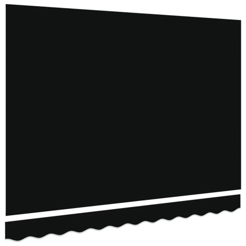 VidaXL Tkanina do wymiany markizy na ramę 3x2.5 m czarna VidaXL Tkanina do wymiany markizy na ramę 3x2.5 m czarna