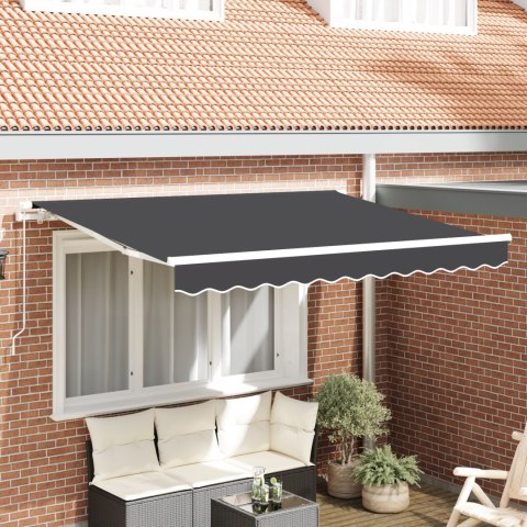 VidaXL Tkanina do wymiany markizy na ramę 3.5x2 m antracytowa VidaXL Tkanina do wymiany markizy na ramę 3.5x2 m antracytowa