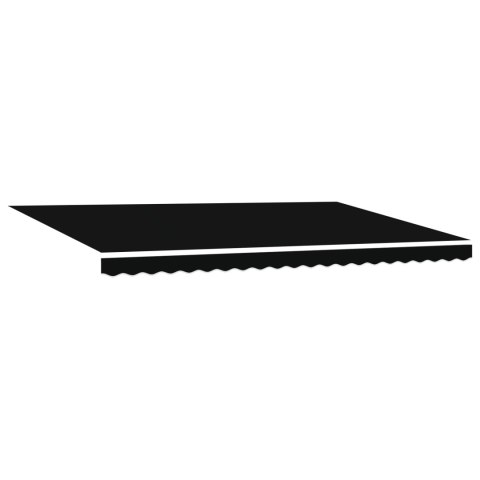 VidaXL Tkanina do wymiany markizy na ramę 5x3 m Czarna VidaXL Tkanina do wymiany markizy na ramę 5x3 m Czarna