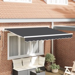 VidaXL Tkanina wymienna markizy dla ramy 2.5x2 m Antracytowa