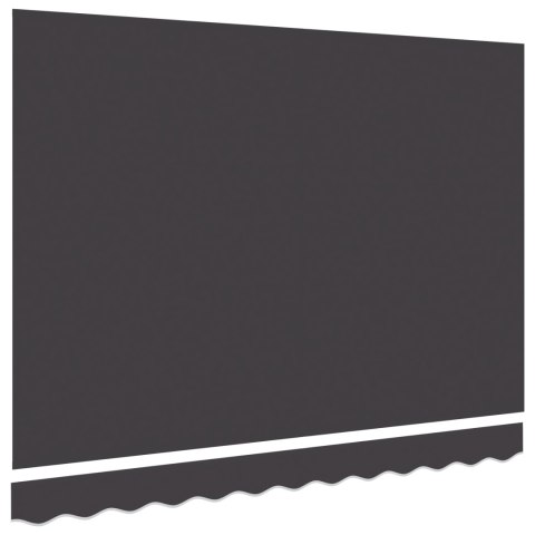 VidaXL Tkanina wymienna markizy dla ramy 2.5x2 m Antracytowa VidaXL Tkanina wymienna markizy dla ramy 2.5x2 m Antracytowa