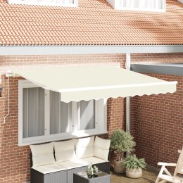 VidaXL Tkanina wymienna markizy na ramę 3.5x2 m Kremowa