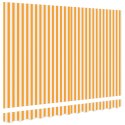 VidaXL Wymienna tkanina do markizy 2.5x2 m Żółto-biała