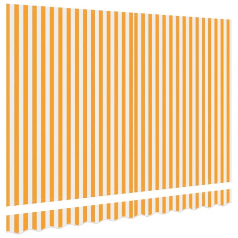 VidaXL Wymienna tkanina do markizy 2.5x2 m Żółto-biała VidaXL Wymienna tkanina do markizy 2.5x2 m Żółto-biała