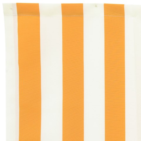 VidaXL Wymienna tkanina do markizy 2.5x2 m Żółto-biała VidaXL Wymienna tkanina do markizy 2.5x2 m Żółto-biała