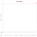 VidaXL Wymienna tkanina do markizy 2.5x2 m Żółto-biała