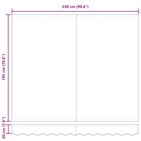 VidaXL Wymienna tkanina do markizy 2.5x2 m Żółto-biała VidaXL Wymienna tkanina do markizy 2.5x2 m Żółto-biała