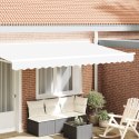 VidaXL Zasłona przeciwsłoneczna do ramy 4 m Biała 3.8x0.2 m