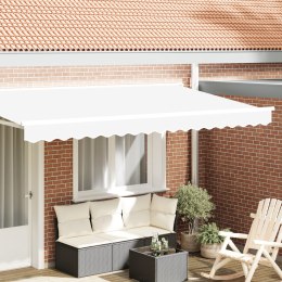 VidaXL Zasłona przeciwsłoneczna do ramy 4 m Biała 3.8x0.2 m
