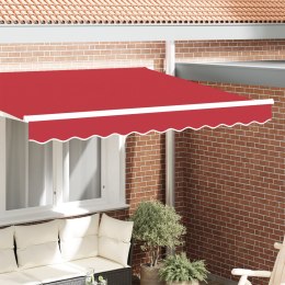 VidaXL Fasada Markizy na ramę 3 m Czerwona 2.8x0.2 m