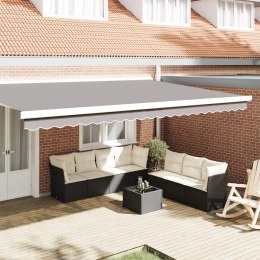 VidaXL Firana przeciwsłoneczna na ramę 5 m Jasnoszara 4.8x0.2 m