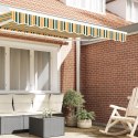 VidaXL Markiza fasadowa na ramę 3 m Zielona i Żółta 2.8x0.2 m