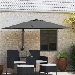 VidaXL Parasol Ogrodowy Antracytowy Poliester, Stal malowana proszkowo
