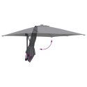 VidaXL Parasol Ogrodowy Antracytowy Poliester, Stal malowana proszkowo