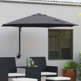VidaXL Parasol Ogrodowy Antracytowy Stal Malowana Proszkowo, Poliester