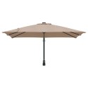 VidaXL Parasol Taupe Poliester Duży Składany Parasol ogrodowy