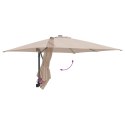VidaXL Parasol Taupe Poliester Duży Składany Parasol ogrodowy