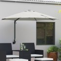 VidaXL Parasol Wysięgowy Piaskowy Poliester, Aluminium Duży Składany