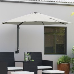 VidaXL Parasol Wysięgowy Piaskowy Poliester, Aluminium Duży Składany