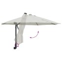 VidaXL Parasol Wysięgowy Piaskowy Poliester, Aluminium Duży Składany