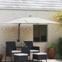 VidaXL Parasol na Patio Piasek Poliester, Aluminium Duży Składany