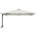 VidaXL Parasol na Patio Piasek Poliester, Aluminium Duży Składany