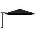 VidaXL Parasol patio Czarny Poliester, Stal Malowana Proszkowo Duży