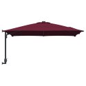 VidaXL Parasol patio Czerwony Bordeaux Tkanina poliestrowa Duży Składany