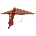 VidaXL Parasol patio Terakota Stelaż aluminiowy, materiał poliester Duży