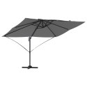 VidaXL Parasol wysięgnikowy Antracytowy Poliester, Stal malowana proszkowo