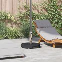 VidaXL Podstawa parasola na kółkach z rączką Czarno-granitowa 29 kg Okrągła