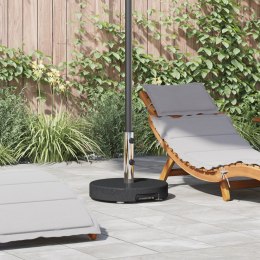 VidaXL Podstawa parasola na kółkach z rączką Czarno-granitowa 29 kg Okrągła