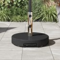 VidaXL Podstawa parasola na kółkach z rączką Czarno-granitowa 29 kg Okrągła