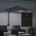 VidaXL Ścienny Parasol Ogrodowy z LED Antracytowy 248 cm