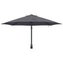 VidaXL Ścienny Parasol Ogrodowy z LED Antracytowy 248 cm