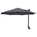 VidaXL Ścienny Parasol Ogrodowy z LED Antracytowy 248 cm