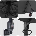VidaXL Ścienny Parasol Ogrodowy z LED Antracytowy 248 cm