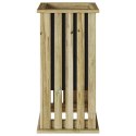 VidaXL Donica z wkładem 33x33x65 cm z drewna impregnowanego sosnowego