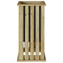 VidaXL Donica z wkładem 33x33x65 cm z drewna impregnowanego sosnowego