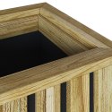 VidaXL Donica z wkładem 33x33x65 cm z drewna impregnowanego sosnowego