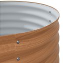 VidaXL Podniesione łóżko do uprawy Efekt drewna Metal 320 X 80 X 81 cm