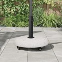 VidaXL Podstawa do parasola na kółkach dla słupków o średnicy 37/42/52/58mm, biały beton