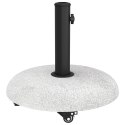 VidaXL Podstawa do parsoli na kółkach dla słupków 37/42/52/58mm Jasnoszary Beton