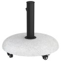 VidaXL Podstawa do parsoli na kółkach dla słupków 37/42/52/58mm Jasnoszary Beton