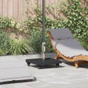 VidaXL Podstawa parasola na kółkach dla słupków Ø38/48mm Czarna granitowa 30 kg Kwadratowa