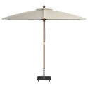 VidaXL Podstawa parasola na kółkach dla słupków Ø38/48mm Czarna granitowa 30 kg Kwadratowa
