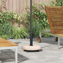 VidaXL Podstawa parasola na kółkach do rur 37/42/52/58mm Żółty Beton